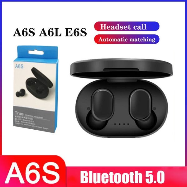 

Наушники A6s TWS Bluetooth наушники Bluetooth 5.0 Беспроводная Earbuds жизни Водонепроницаемые га