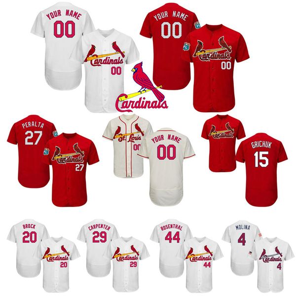 

4 yadier molina st. louis jerseys cardinal 46 paul goldschmidt baseball jerseys 1 ozzie smith 25 dexter fowler jersey embroidery 2020, Black;white