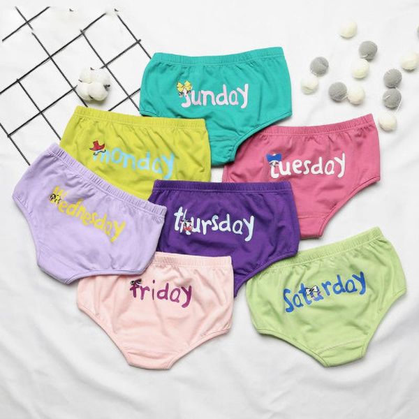 

children's underwear baby cotton underpants week pants 7 pieces 3-8 years old, Camo