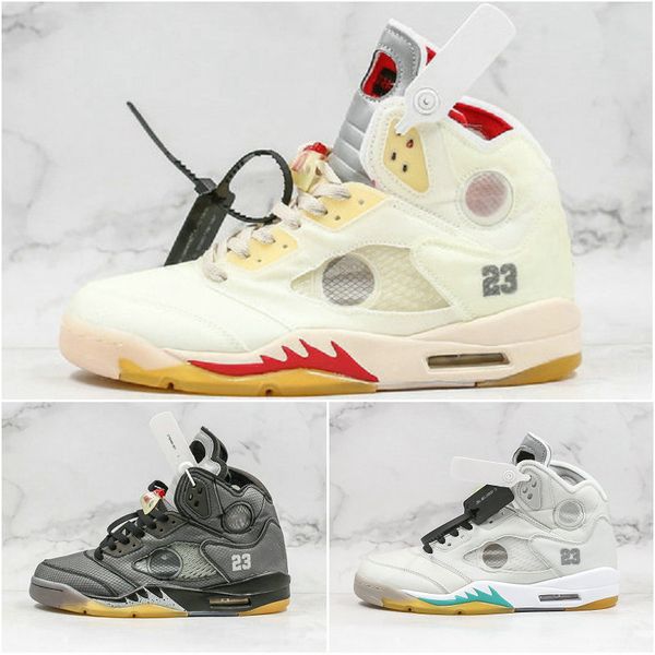 

mens 5s cream basketball shoes jumpman 5 black muslin fire red white 3m reflective metallic sail grape 23 designer sports sneakers size 13