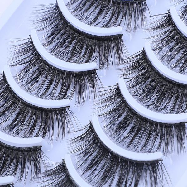 

10 pairs soft false eyelashes makeup fake eyelashes 3d hair thick eyelash long extension womens makeup cruelty lashes