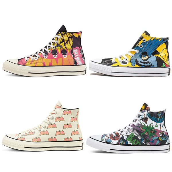 

1970s jointly name play x batman 80th anniversary men women high low casual shoes skateboard shoes, White;red