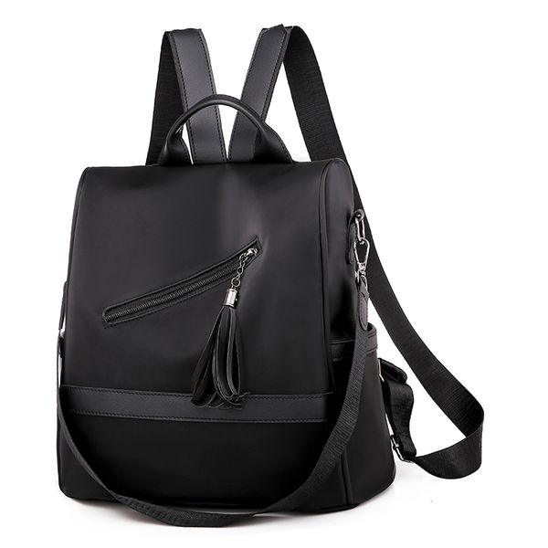 

light weight lady charm solid backpack oxford school students women shoulder casual bag backpack for women