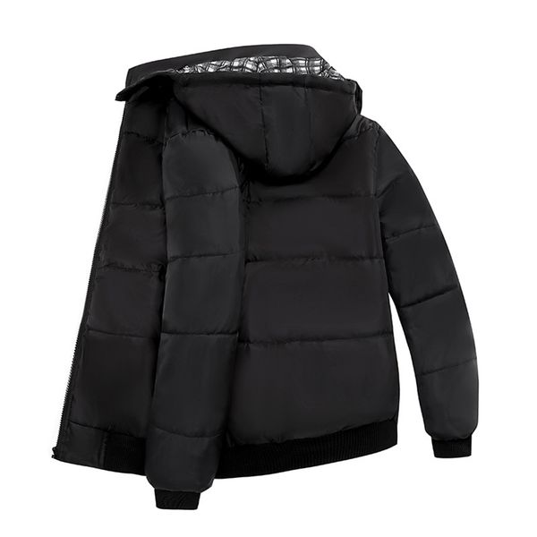 

2019 new winter jacket men casual outwear windbreaker ski mountaineering hooded fashion jacket winter jacket men, Black