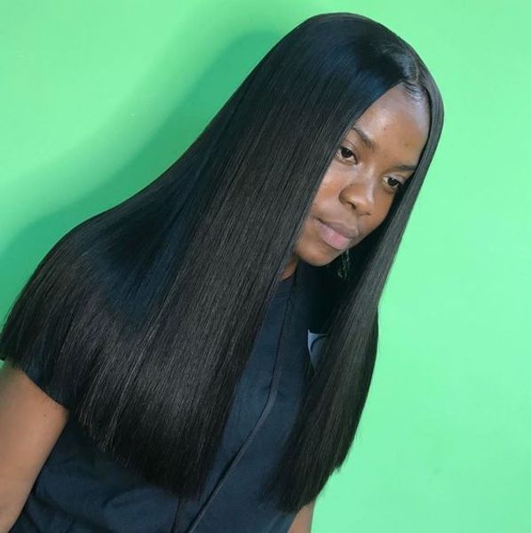 Women S Beauty Hairstyle Long Silky Straight Little Lace Front Wig Simulation Human Hair Short Bob Silky Straight Full Wig Hair Wigs Online Affordable