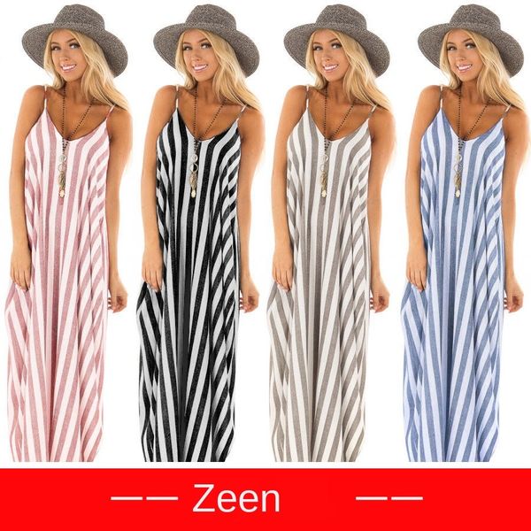 

женщин дизайнер платье сексуальная слинг шить полосатый платье, Black;gray