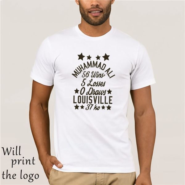 

muhammad ali men's short sleeve t-shirt ginger stars, White;black