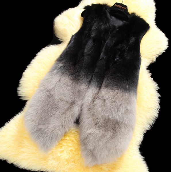 

женщины real raccoon fur vest осень зима повседневный gilet природных f шуба lady подлинная енота меховые жилеты, Black
