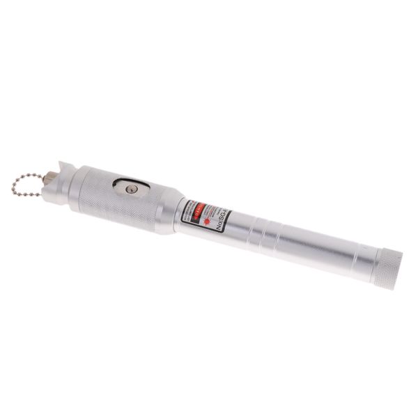 

1pcs visual fault locator(vfl) red light pen 1mw fiber optic cable test-silver