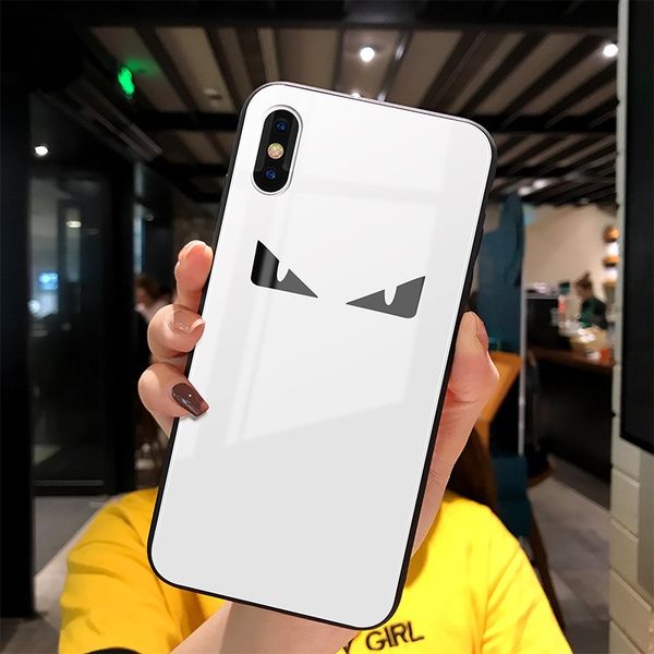 

new arrivals for iphone 11 eyes case glass back cover tpu frame phone case for huawei p30 pro devil eyes case