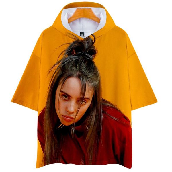 

billie eilish t shirt women fans t-shirt cotton men hoodies selling man harajuku tee streetwear fashion t-shirt, White;black