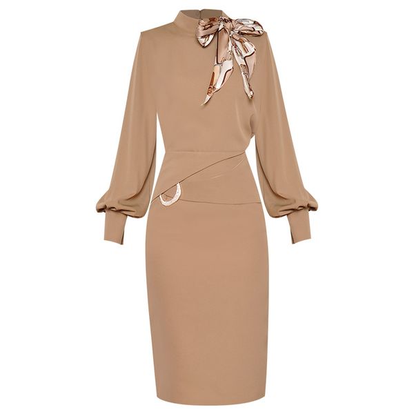 

красный roosarosee моды костюм 2020 лето женщины нью-узелок стенд воротник фонарь с длинным рукавом сыпучие top + sexy split половина юбка, White