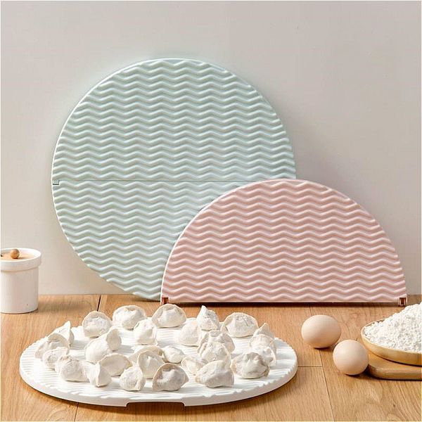 

foldable dumpling tray organizer steamed bread dish holder plastic cake storage trays rack kitchen household organization