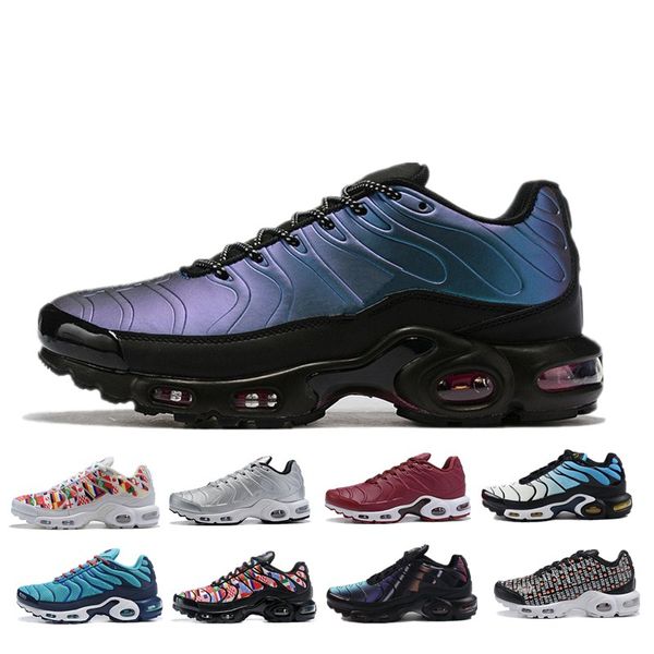 

2019 new design tn mens shoes breathable mesh chaussures homme tn requin noir casual running shoes size 7-12 ing