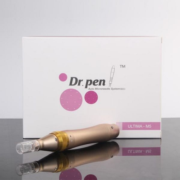 Доктор Pen Derma Pen Auto Micro Needle Pen Полупостоянное Electric Skinpen Electric Dermapen 5 Speed ​​Level с свободной иглы картриджи