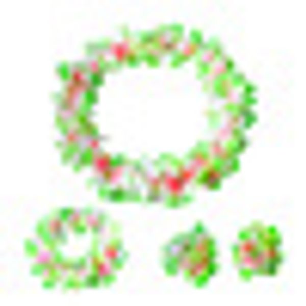 

4pcs/set hawaiian flower leis garland necklace fancy dress party hawaii beach