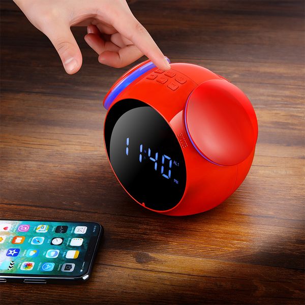 

2020 ml-c08 bluetooth speaker portable wireless speaker bass music support aux tf card fm radio alarm clock