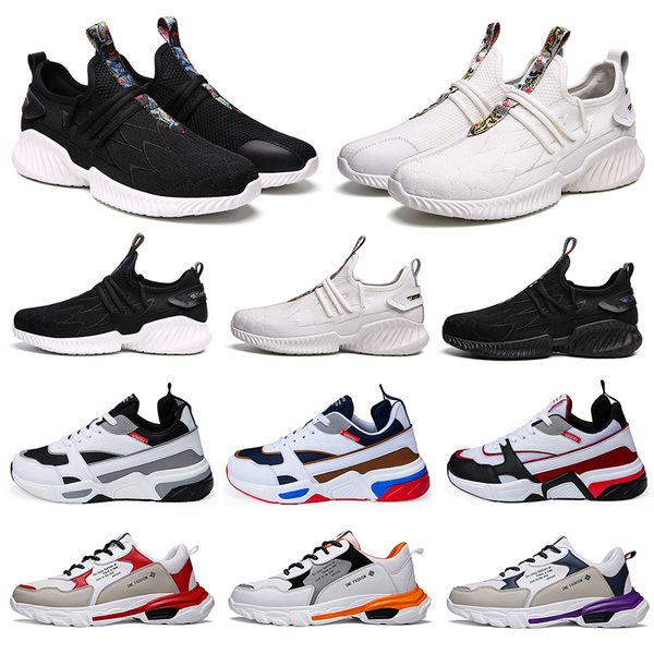 

2020 ale fashion men running shoes triple balck white multi-color man trainers sports sneakers zapatillas 40-46
