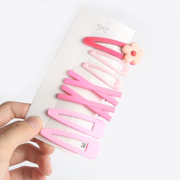 New Kawaii Flower Hair Pins Chic Candy Color Hair Clips For Girls