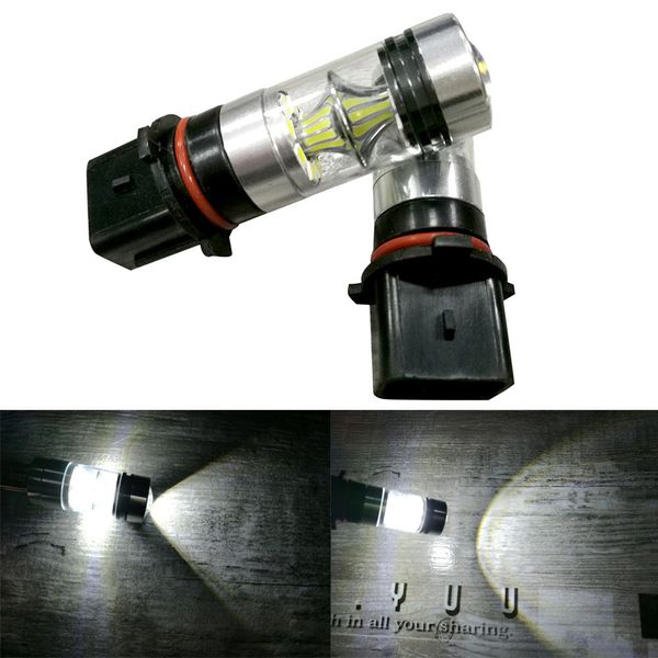 

2xp13w 6500k 100w 20led hid белый противотуманные фары идущие лампочки для автомобилей 2323 туман вождение drl лампочки автомобильные аксесс