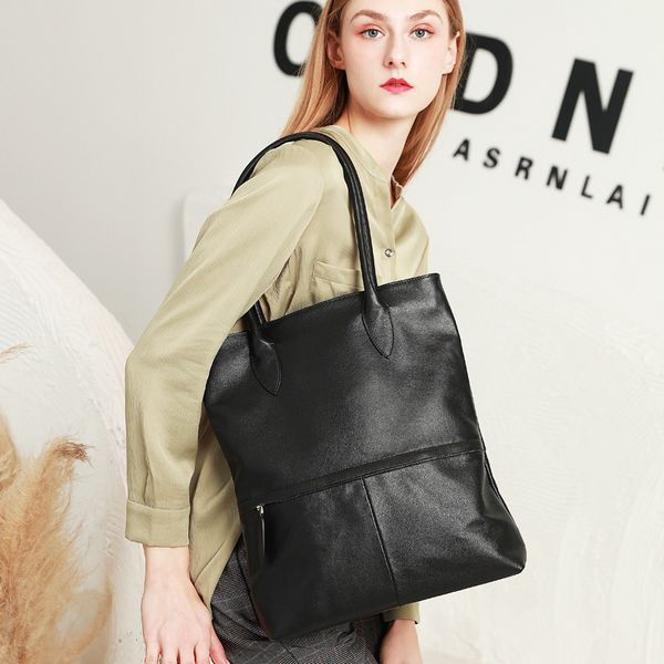 

kajie из натуральной кожи класса люкс сумки женщин сумки плеча конструктора большой емкости vintage tote топ-ручка сумки женский bolsas