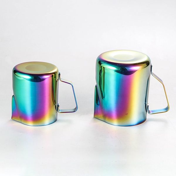 

stainless steel frothing pitcher pull flower cup milk frothing jug espresso coffee pitcher barista craft coffee latte milk mugs milk jugs