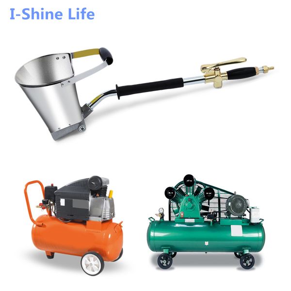 

4 jets wall mortar sprayer stucco shovel hopper ladle cement plaster gun air stucco sprayers plaster hopper gun
