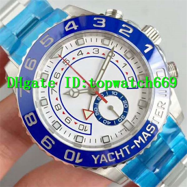 

Jf luxury 116689 watch wi 7750 automatic chronograph movement tainle teel blue ceramic bezel white dial olid ca e back men watch