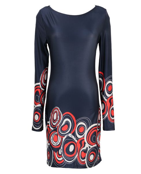 

2017 new summer womens bodycon cotton long sleeve dress ladies vintage mini dress size s - xl, Black;gray