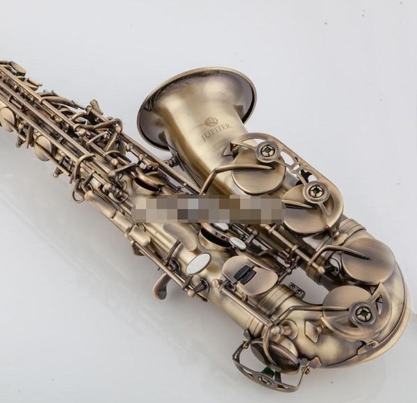 

new arrival jupiter jas-767 alto saxophone brass antique copper sax musical instruments with case mouthpiece dhl ing