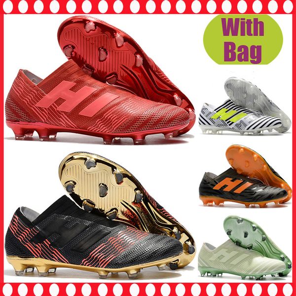 

2018 original top quality mens soccer cleats Nemeziz 17 360 Agility FG messi soccer shoes FG nemeziz tango chaussures de football boots