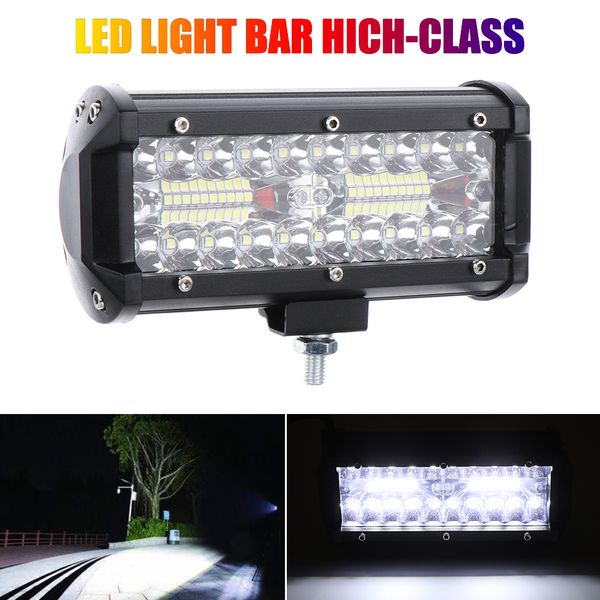 

1 pcs 400w 7'' car led work light bar spot flood beams combo for off-road suv truck car accessories