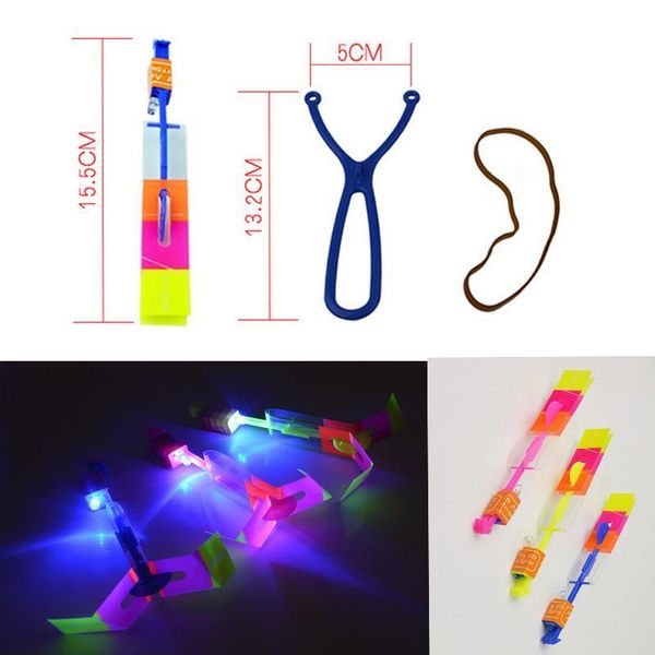 

funny luminous slingsflying arrow led light up flashing dragonfly glow for kids party toys gift to brighten