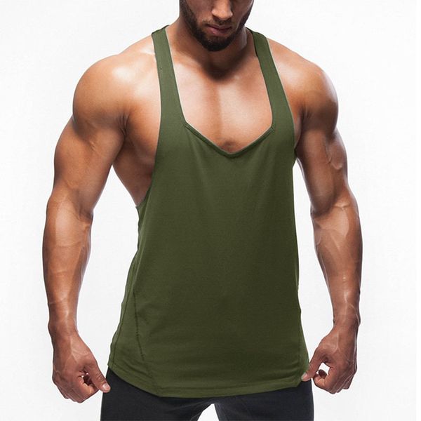 

new gyms tank mens undershirt sporting wear bodybuilding men fitness exercise clothing vest sleeveless shirt, White;black