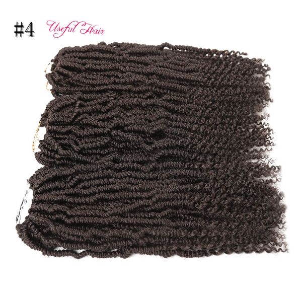 

bomb twist braiding hair 14inch pre twisted passion twist hair crochet braids synthetic ombre bomb pre looped spring twists braids hair, Black