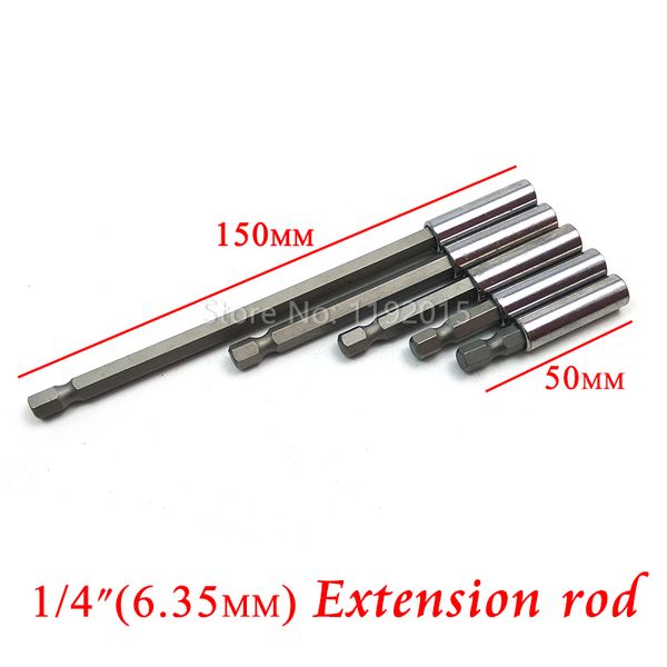 

1pcs magnetic extension bit set extensions quick change 1/4" hex rod shank long handle screwdriver tip holder hand tool socket