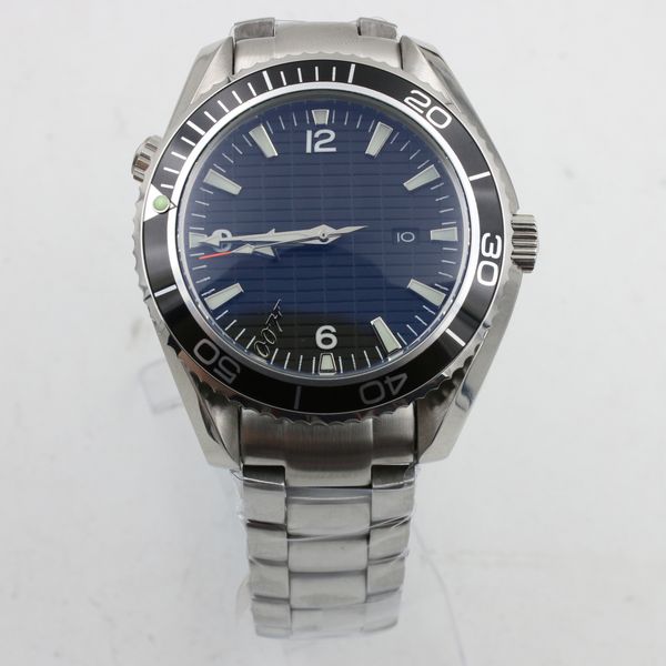 

omeg co-axial 300 mens sea luxury watch planet ocean james bond 007 stainless steel automatic movement black men's watches, Slivery;brown