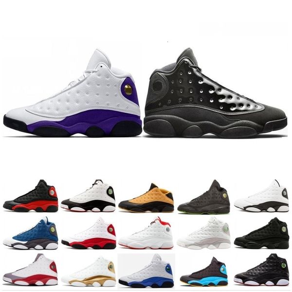 

2019 lakers 13 13s rivals white purple mens basketball shoes flint atmosphere grey he got black cap and gown sports trainers sneakers