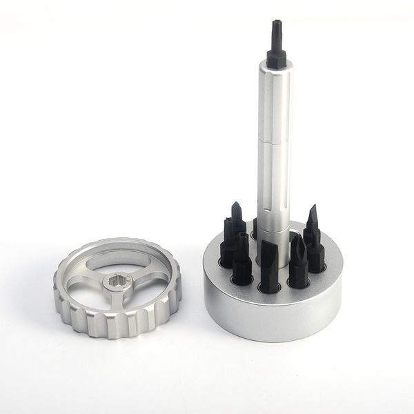 

practical repair tool home aluminum alloy screwdriver set magnetic bit spinner driver precise easy install universal accessory