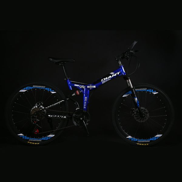 

рекламные 2624-дюймовый с регулируемой скоростью складной горный велосипед 21-speed ​​one-wheel дисковый тормоз горный велосипед ударопоглощ