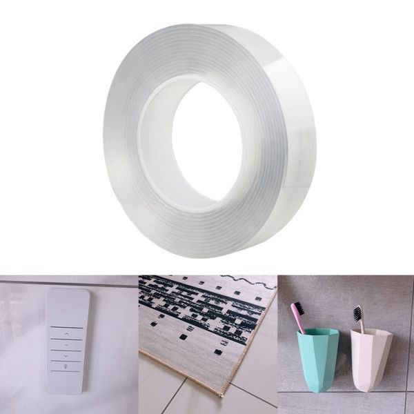 

home improvement double sided thicken tape nano transparent no trace acrylic magic tape reuse waterproof adhesive tape thickess