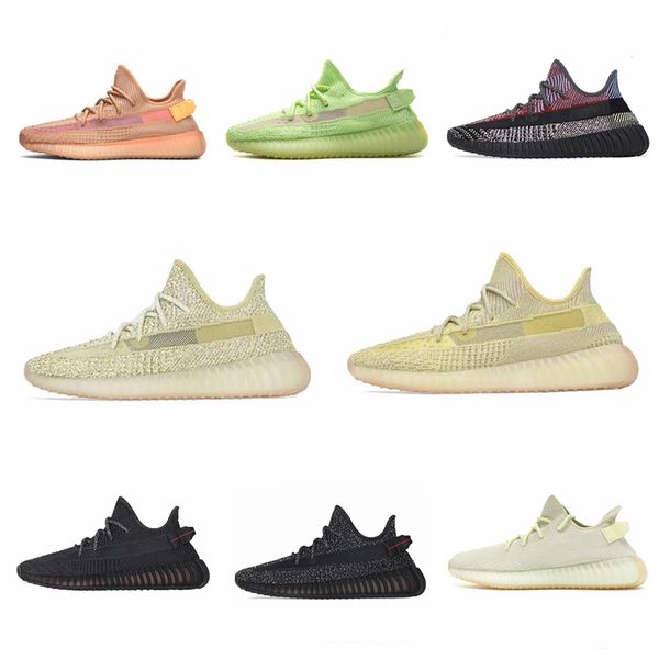 

i09 2020 kanye west earth desert cinder zyon linen tail light flax gid 3m black state yecheil men women running shoes