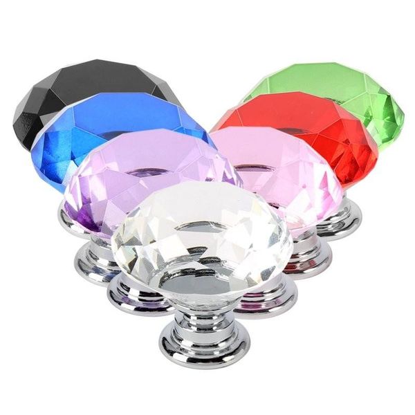 2019 Professional Colorful 30mm Diamond Shape Design Crystal Glass