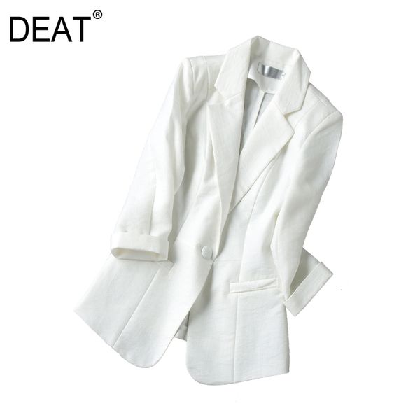 

women's suits & blazers 2021 deat autumn fashion women clothes full sleeve notched single button maxi confortable female jacket balazar, White;black