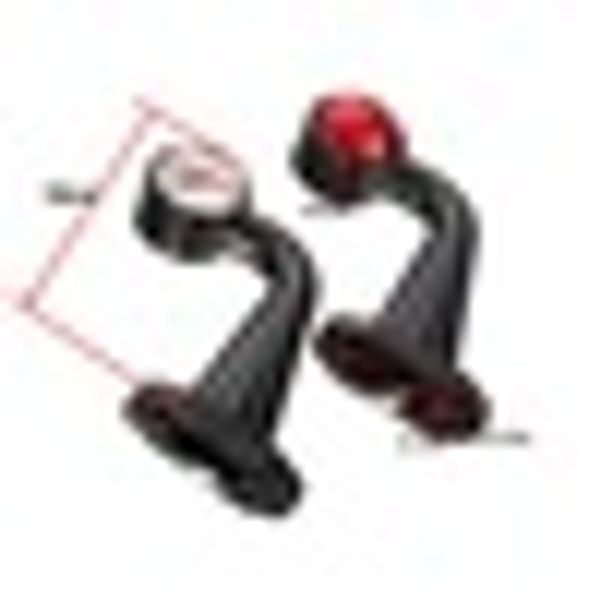

2x 10~24v 12led elbow side marker light lamp outline for trailer truck van lorry