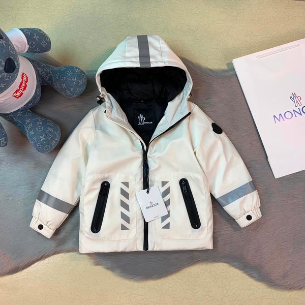 

детская одежда марки одежды 2019 новый детский пуховик с капюшоном ребенка толстый хлеб одежда родитель-ребенок, Blue;gray