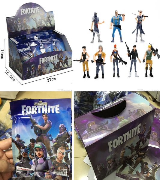fortnite serii kukly 24 sht korobka ruchnoj raboty krepost noch 4 5 dyujmov s oruzhiem - fortnite dhgate