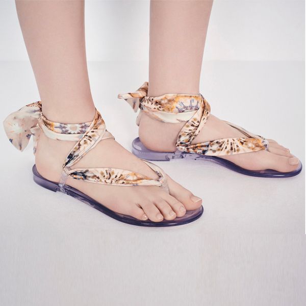 

women designer sandals KaleiDiorscopic Thong Sandal Summer beach slippers with Nude Printed Silk Mitzah Scarf crystal bottom flats