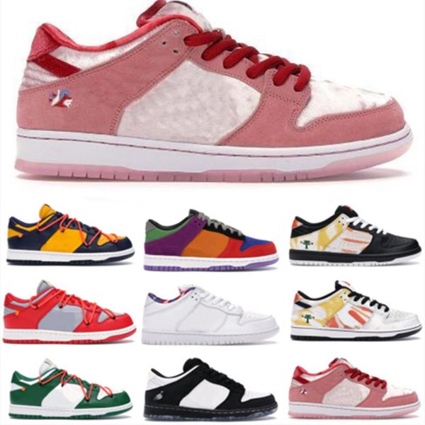 

2020 sb dunk low strangelove skateboards raygun tie dye grey staple panda pigeon viotech mens women trainers dunks basketball shoes sneakers