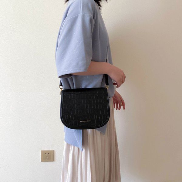 

spring and summer trendy messenger bag women's multi-function cute small fresh simple semicircle saddle bags women shoulder bags